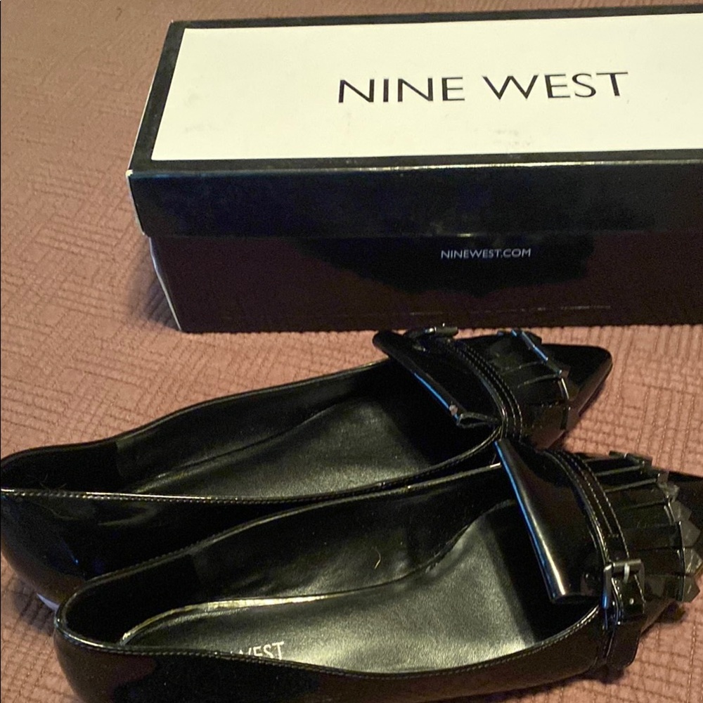 Nine West Black Loafers